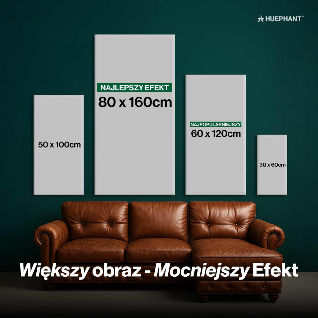 rozmiary obrazów Huephant - pionowe, proporcje 2:1