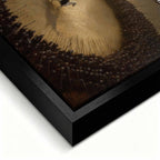 Motywacyjny Obraz na płótnie Never Give Up Without a Fight – wojownik na białym koniu otoczony armią, symbol odwagi i determinacji, dzieło Huephant.