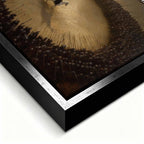 Motywacyjny Obraz na płótnie Never Give Up Without a Fight – wojownik na białym koniu otoczony armią, symbol odwagi i determinacji, dzieło Huephant.