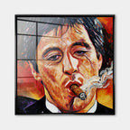 Obraz Art Face – Szkło akrylowe – Czarna rama – Huephant