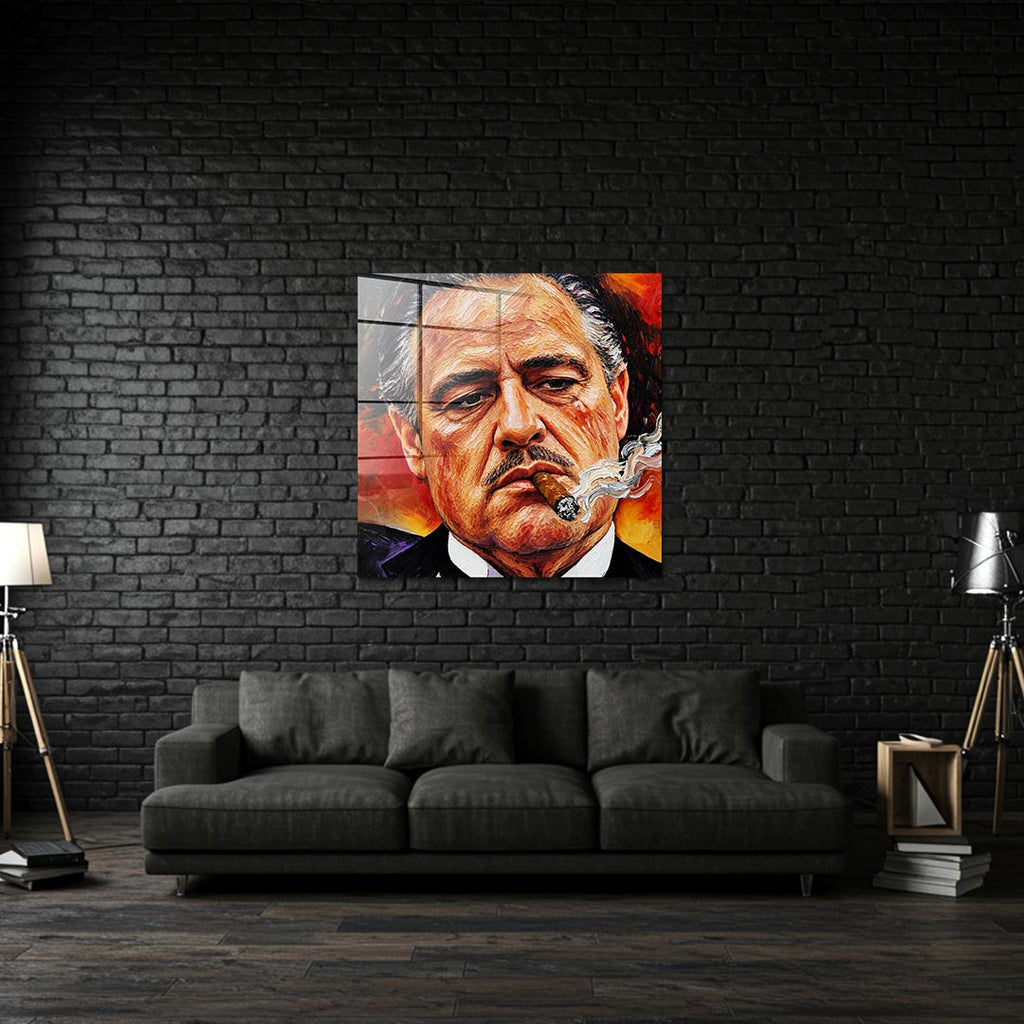 Obraz Art Father – szkło akrylowe – aranżacja we wnętrzu – Huephant