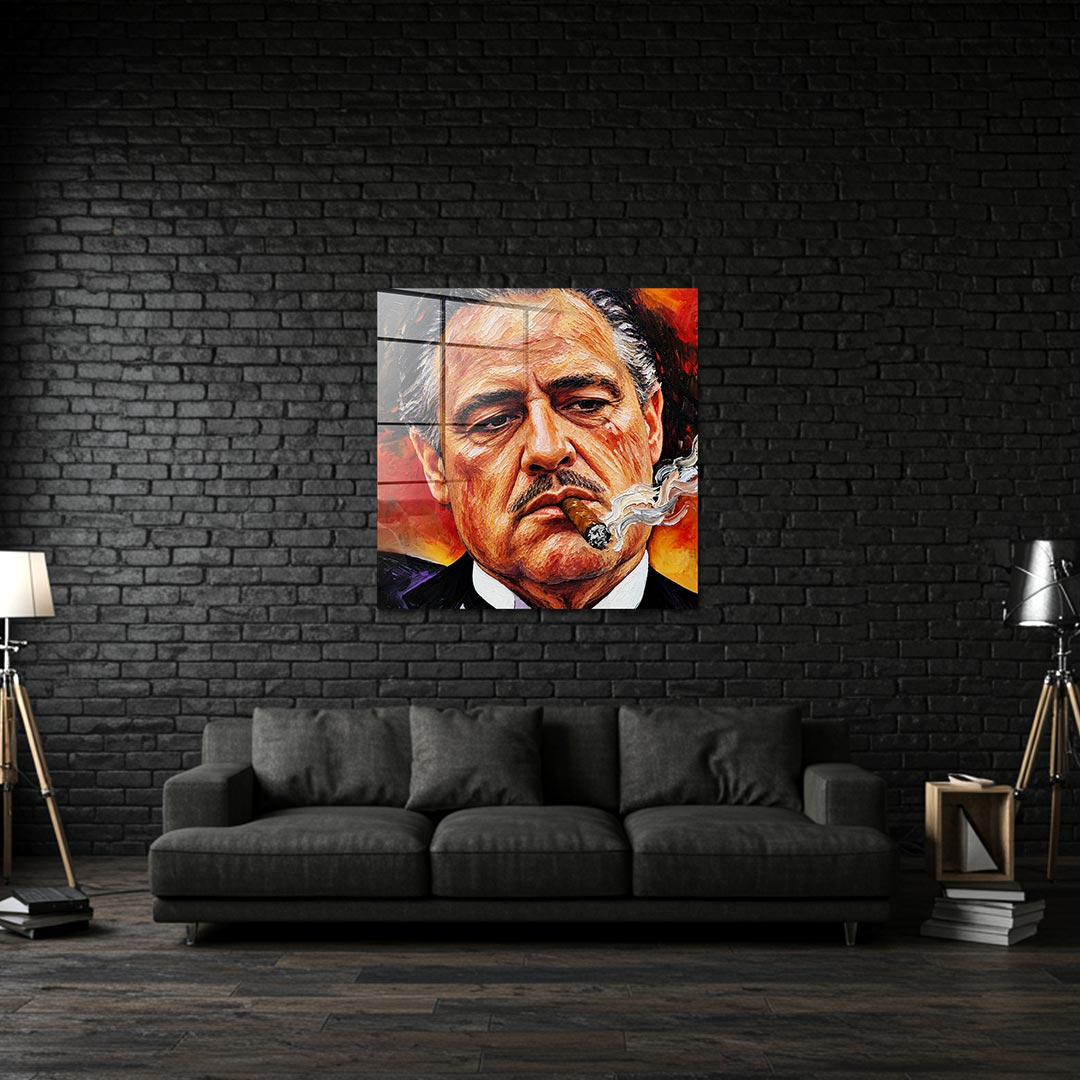 Obraz Art Father – szkło akrylowe – aranżacja we wnętrzu – Huephant