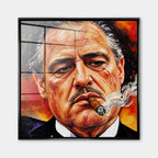Obraz Art Father – Szkło akrylowe – Czarna rama – Huephant