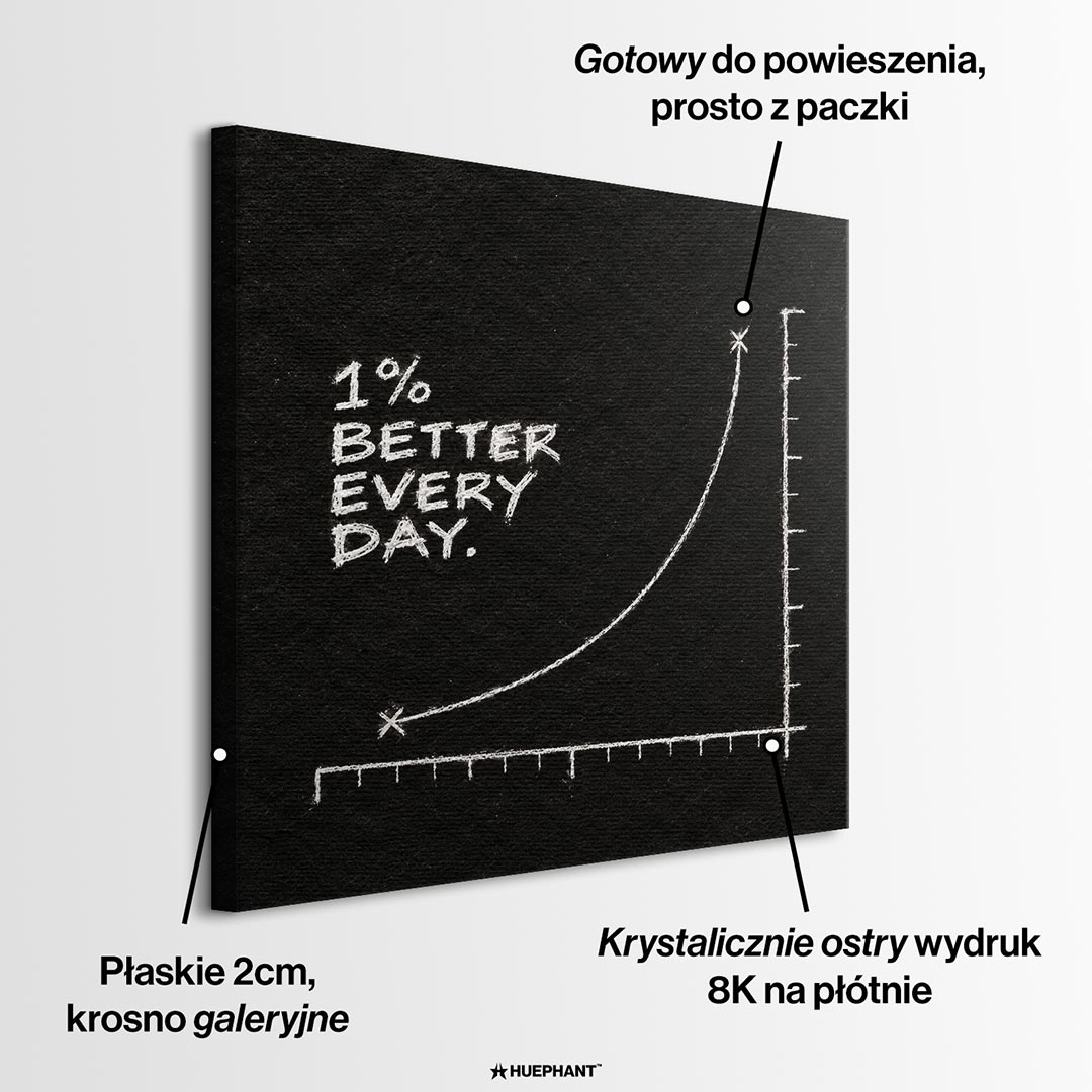 Obraz Better Every Day – informacje o wykonaniu – Huephant