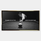 Obraz Billiards Quote – Płótno – Złota rama – Huephant