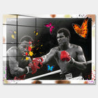 Butterfly Punch – Szkło akrylowe – Bez ramy – Huephant
