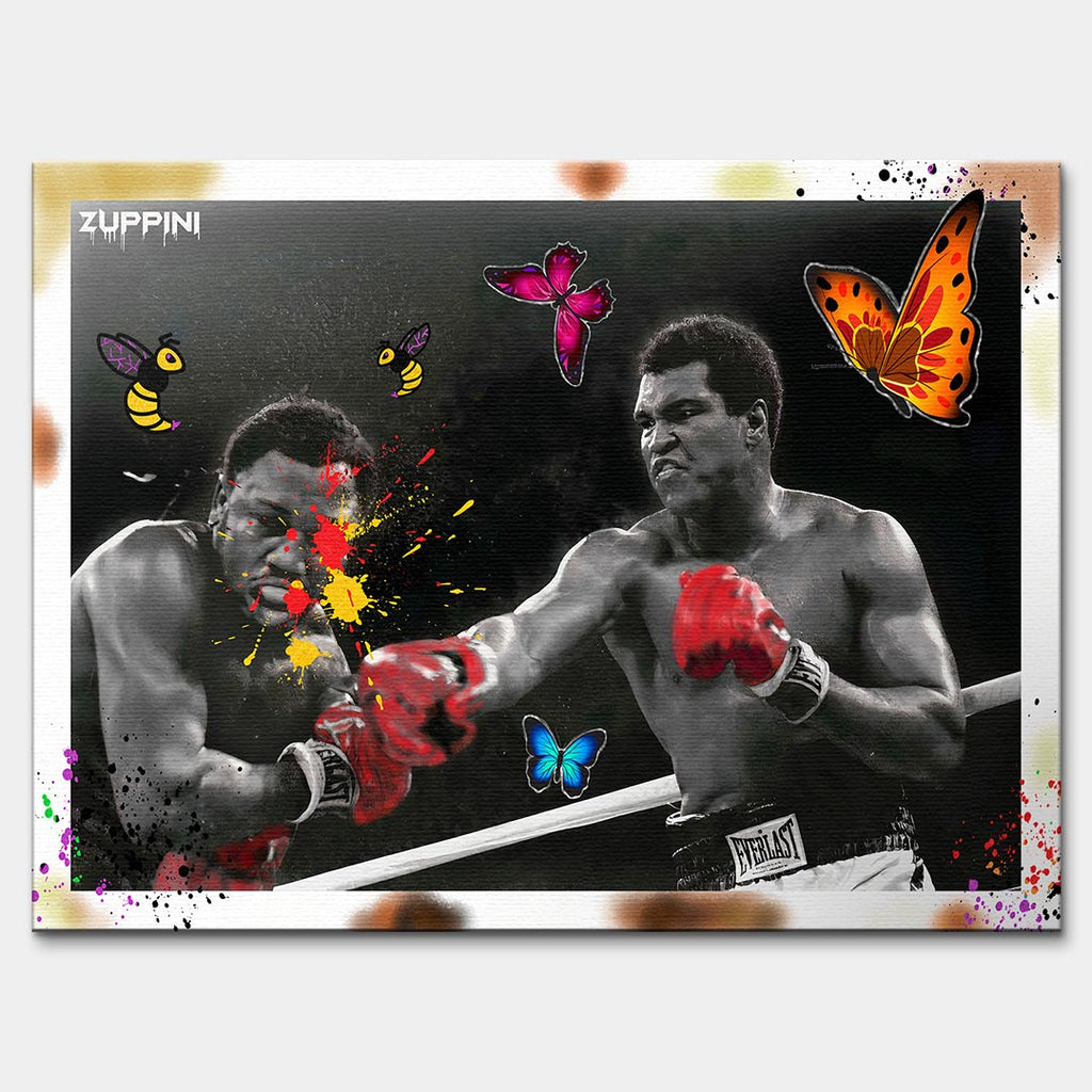 Butterfly Punch – Płótno – Bez ramy – Huephant