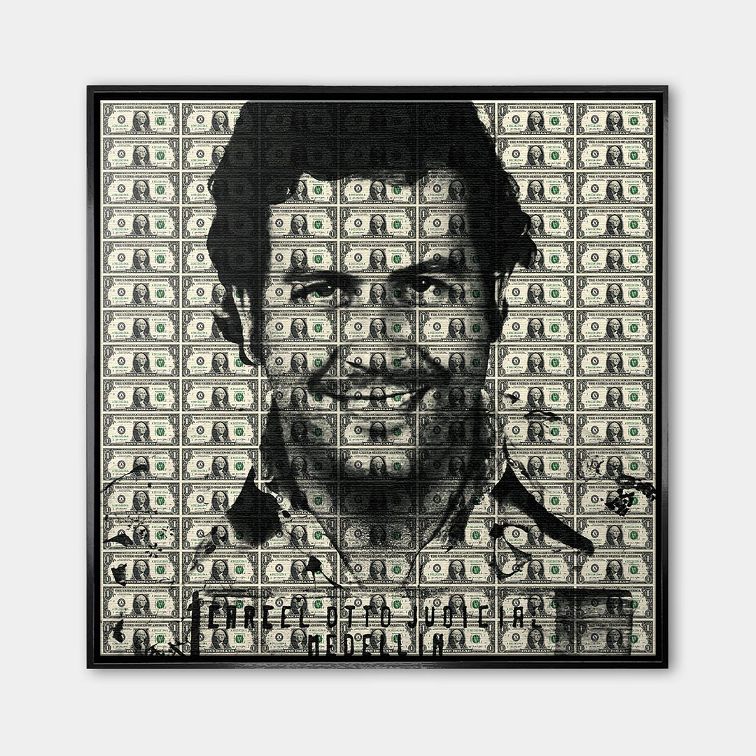 Obraz Cartel Boss – Płótno – Czarna rama – Huephant