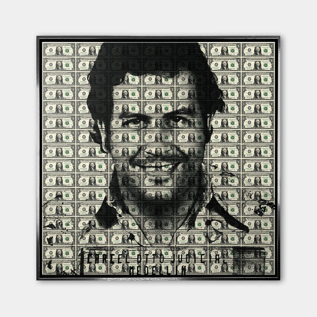 Obraz Cartel Boss – Płótno – Srebrna rama – Huephant