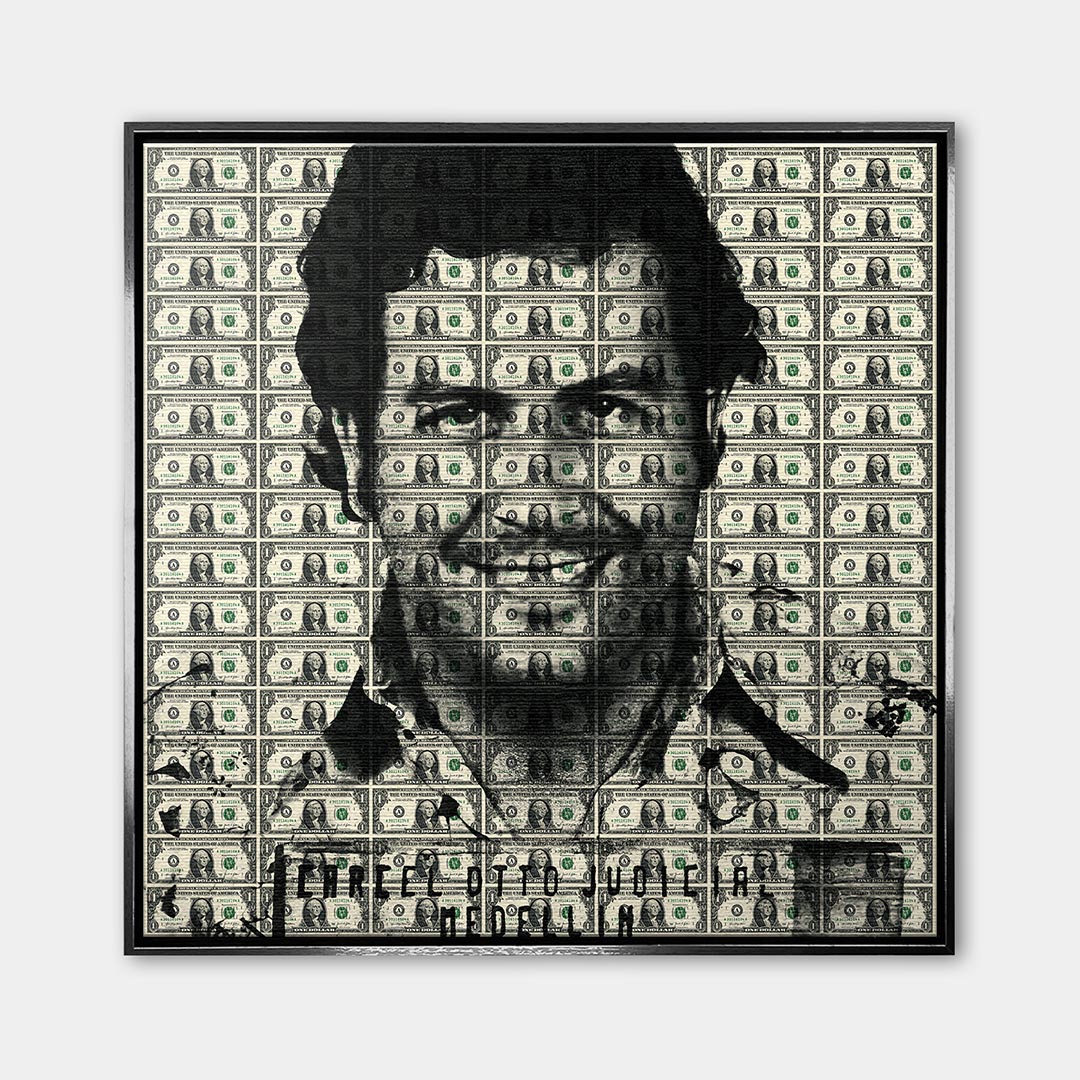 Obraz Cartel Boss – Płótno – Srebrna rama – Huephant