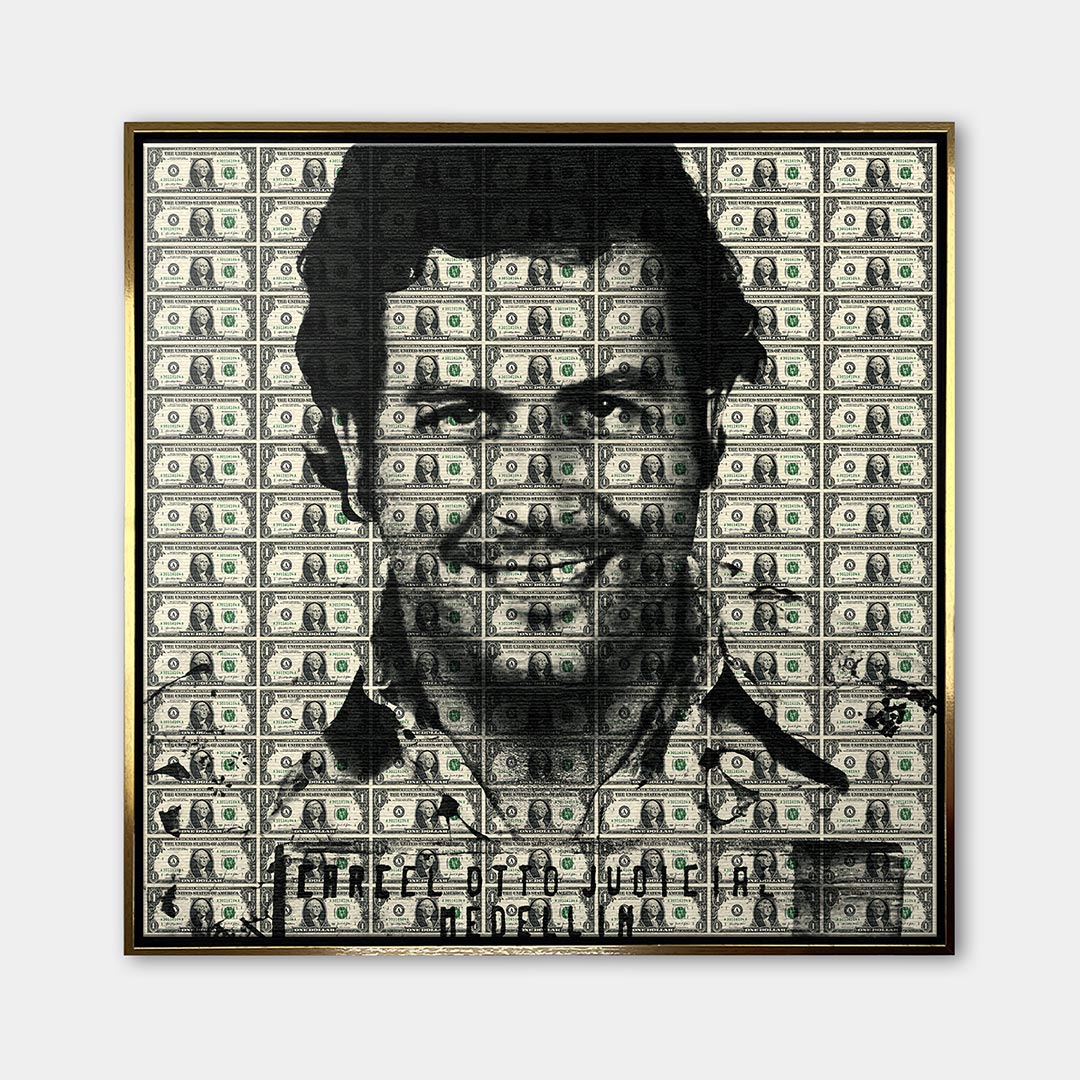Obraz Cartel Boss – Płótno – Złota rama – Huephant