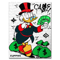 Cash King – Płótno – Bez ramy – Huephant