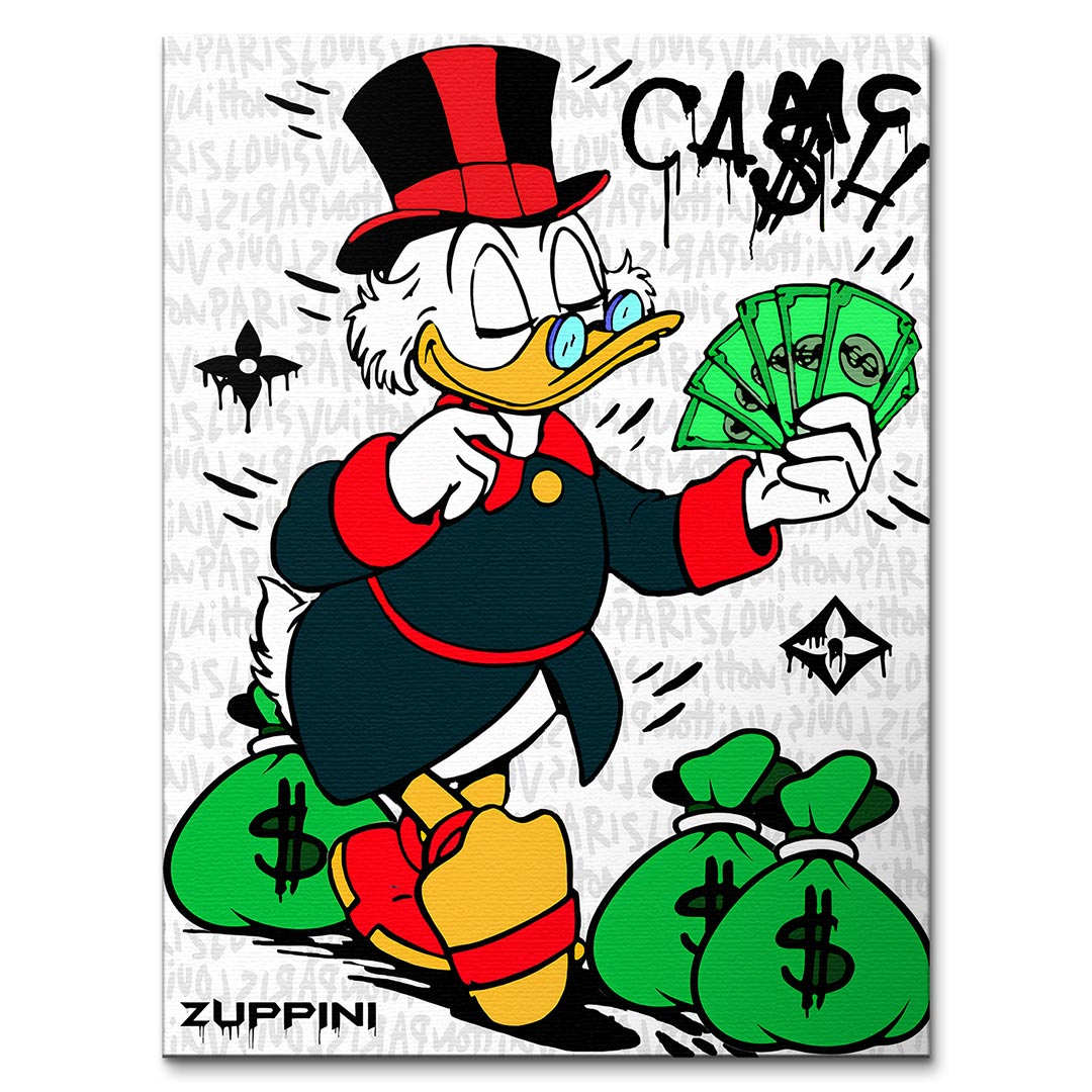 Cash King – Płótno – Bez ramy – Huephant