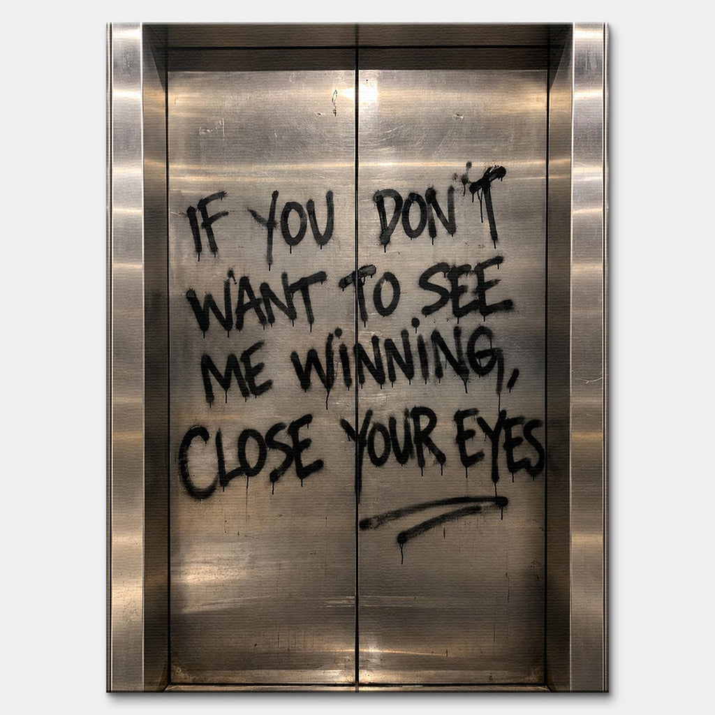 Obraz Close Your Eyes – Płótno – Bez ramy – Huephant