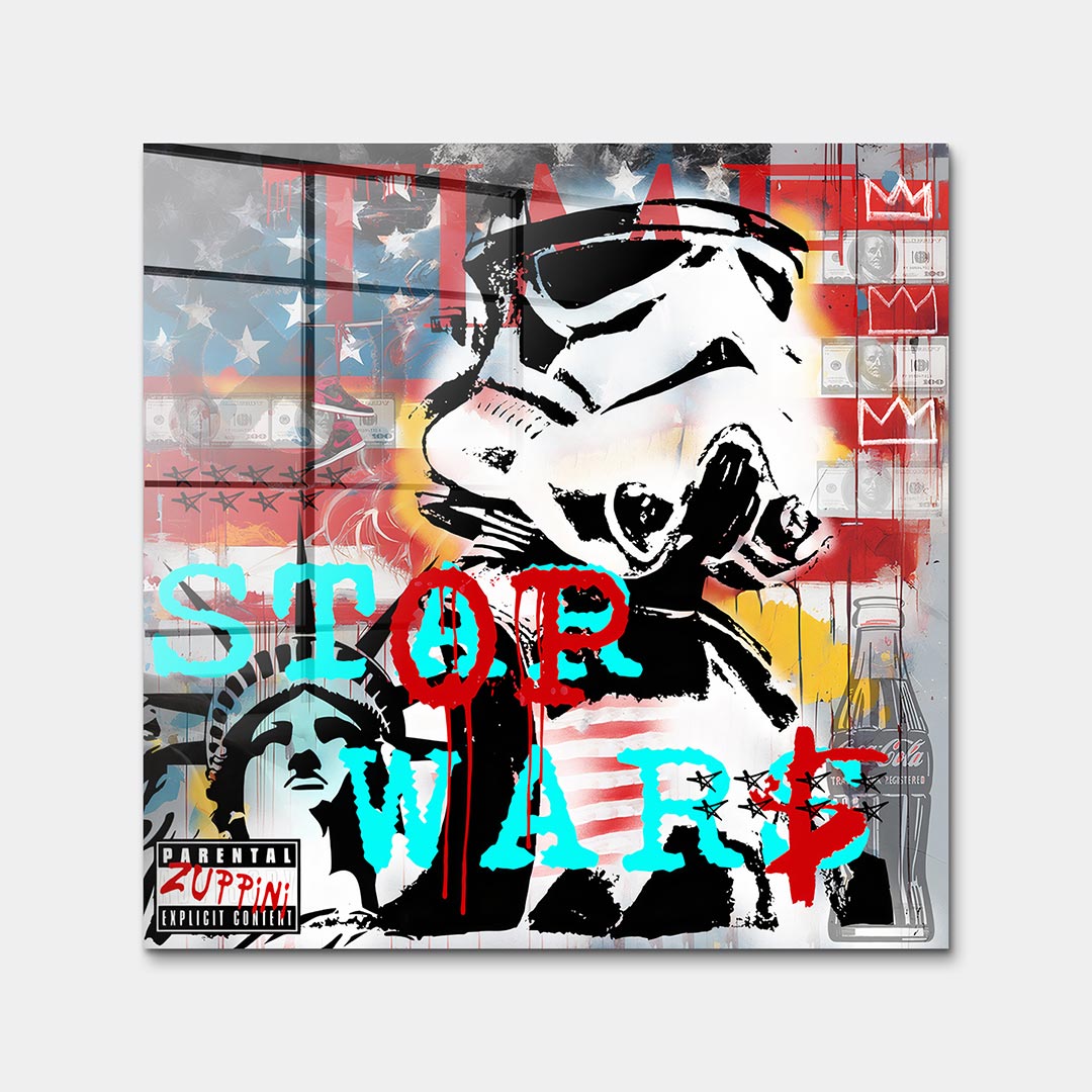 Cosmic Soldier – Szkło akrylowe – Bez ramy – Huephant