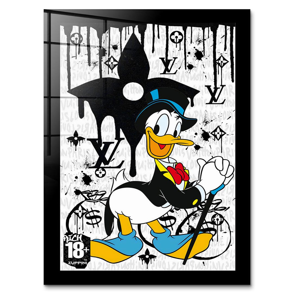 Dapper Duck – Szkło akrylowe – Bez ramy – Huephant