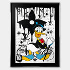 Dapper Duck – Płótno – Srebrna rama – Huephant