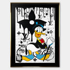 Dapper Duck – Płótno – Złota rama – Huephant