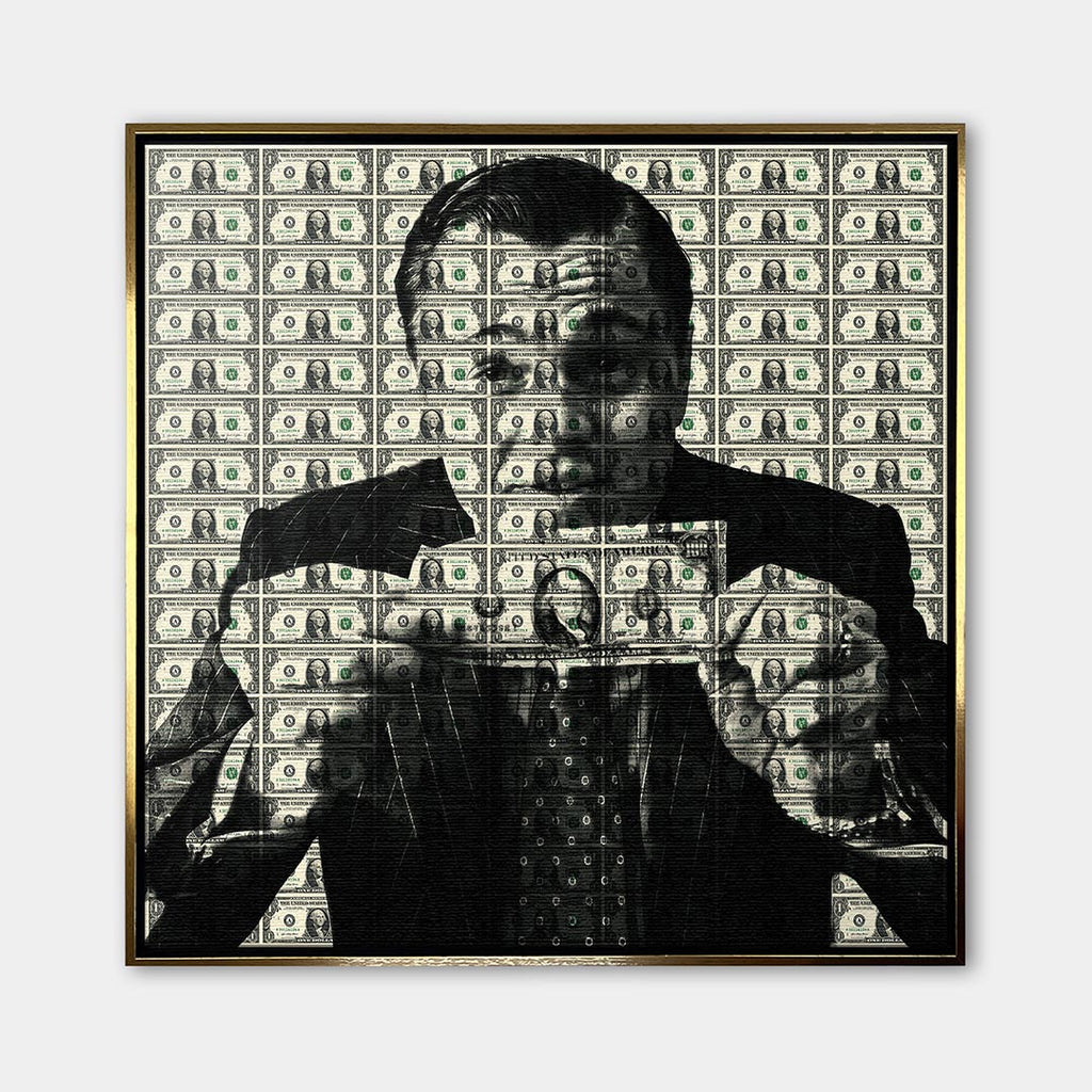 Obraz Dollar Grip – Płótno – Złota rama – Huephant