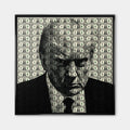 Obraz Dollar President – Płótno – Czarna rama – Huephant