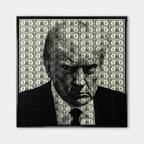 Obraz Dollar President – Płótno – Czarna rama – Huephant