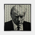 Obraz Dollar President – Płótno – Srebrna rama – Huephant