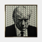 Obraz Dollar President – Płótno – Złota rama – Huephant