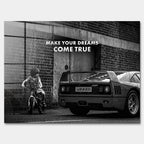 Obraz Dreams Come True Kid – Szkło akrylowe – Bez ramy – Huephant