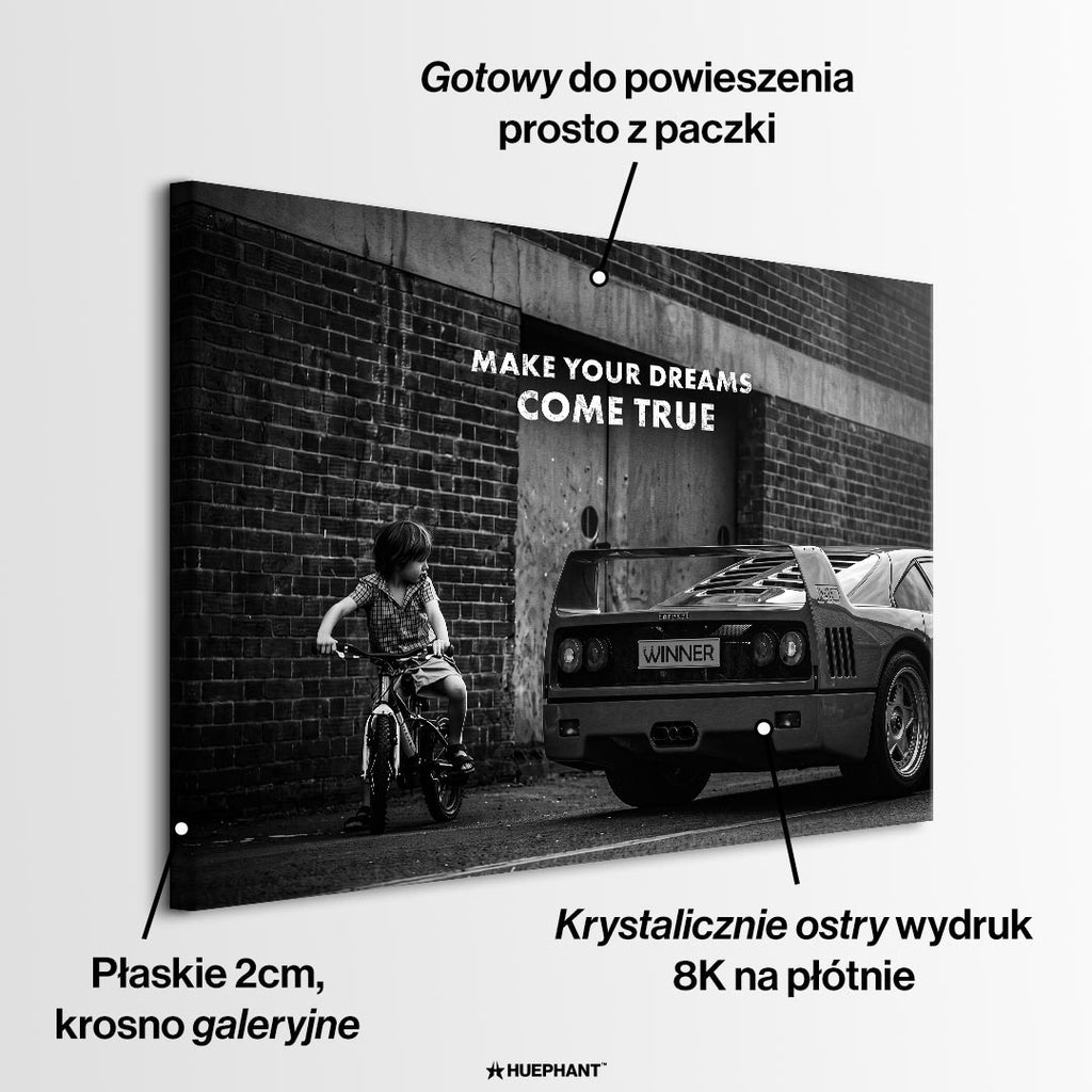 Obraz Dreams Come True Kid – informacje o wykonaniu – Huephant