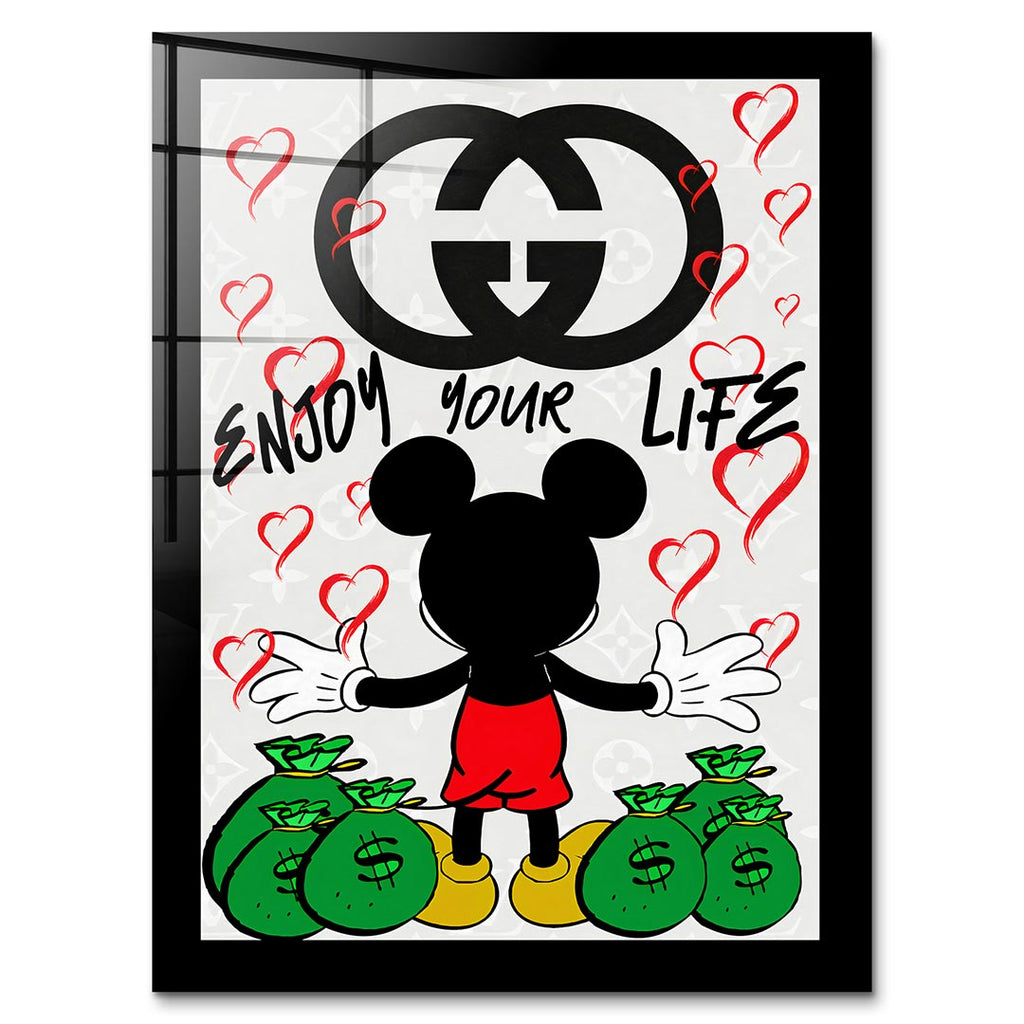 Enjoy Life – Szkło akrylowe – Bez ramy – Huephant