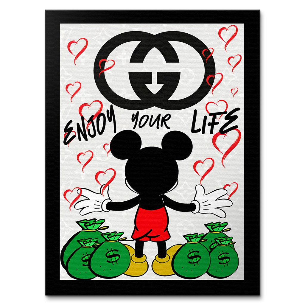 Enjoy Life – Płótno – Bez ramy – Huephant