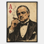 Obraz Father Card – Płótno – Czarna rama – Huephant