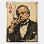 Obraz Father Card – Płótno – Złota rama – Huephant