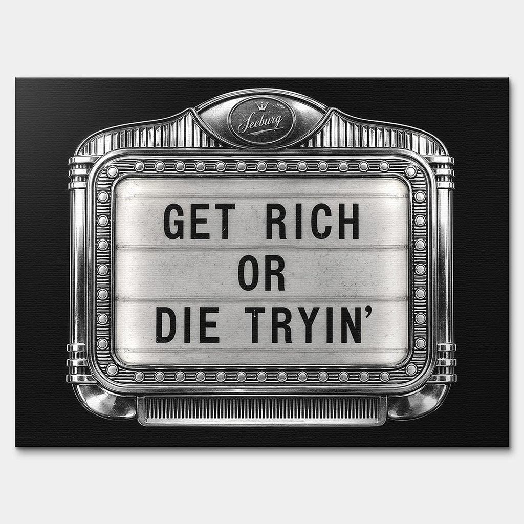 Obraz Get Rich Jukebox – Płótno – Bez ramy – Huephant