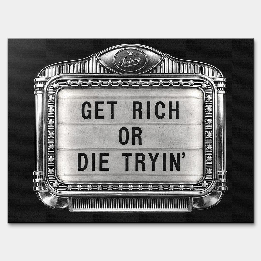 Obraz Get Rich Jukebox – Płótno – Bez ramy – Huephant
