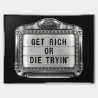 Obraz Get Rich Jukebox – Płótno – Srebrna rama – Huephant