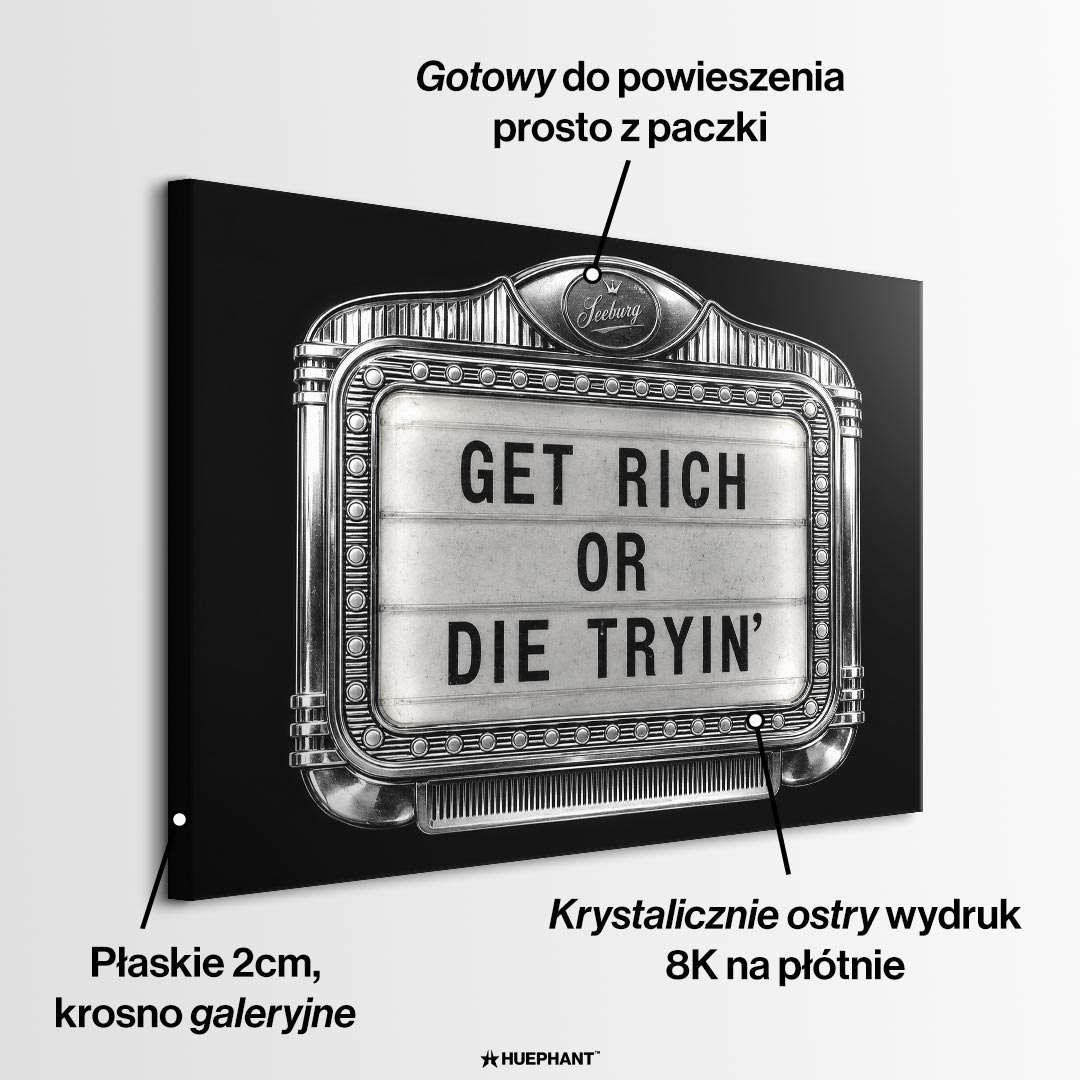 Obraz Get Rich Jukebox – informacje o wykonaniu – Huephant