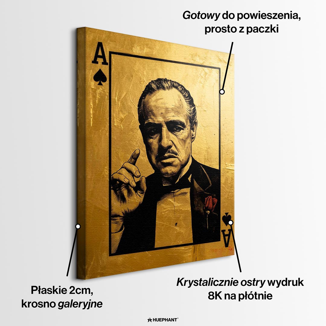 Obraz Gold Father – informacje o wykonaniu – Huephant