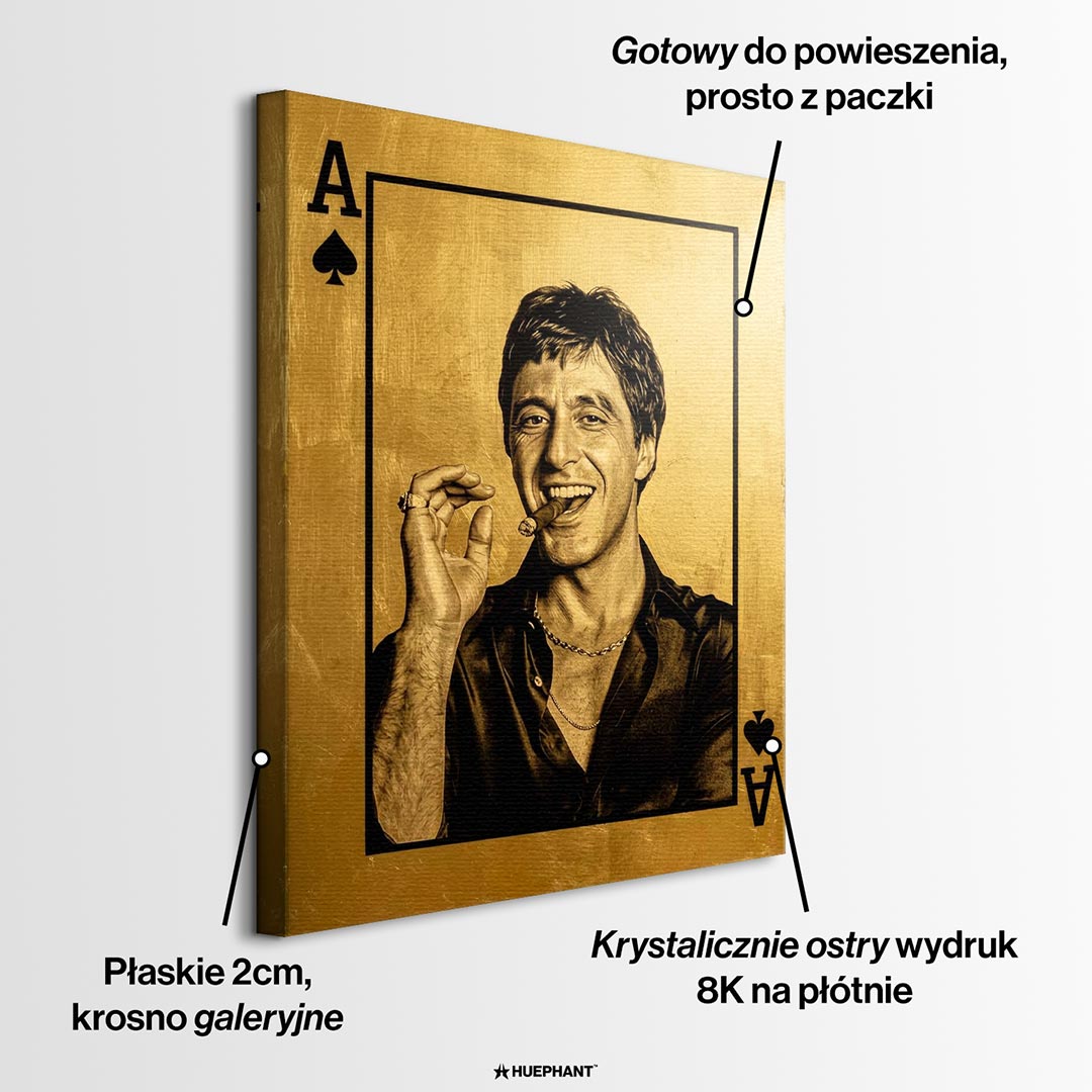 Obraz Gold Hustler – informacje o wykonaniu – Huephant
