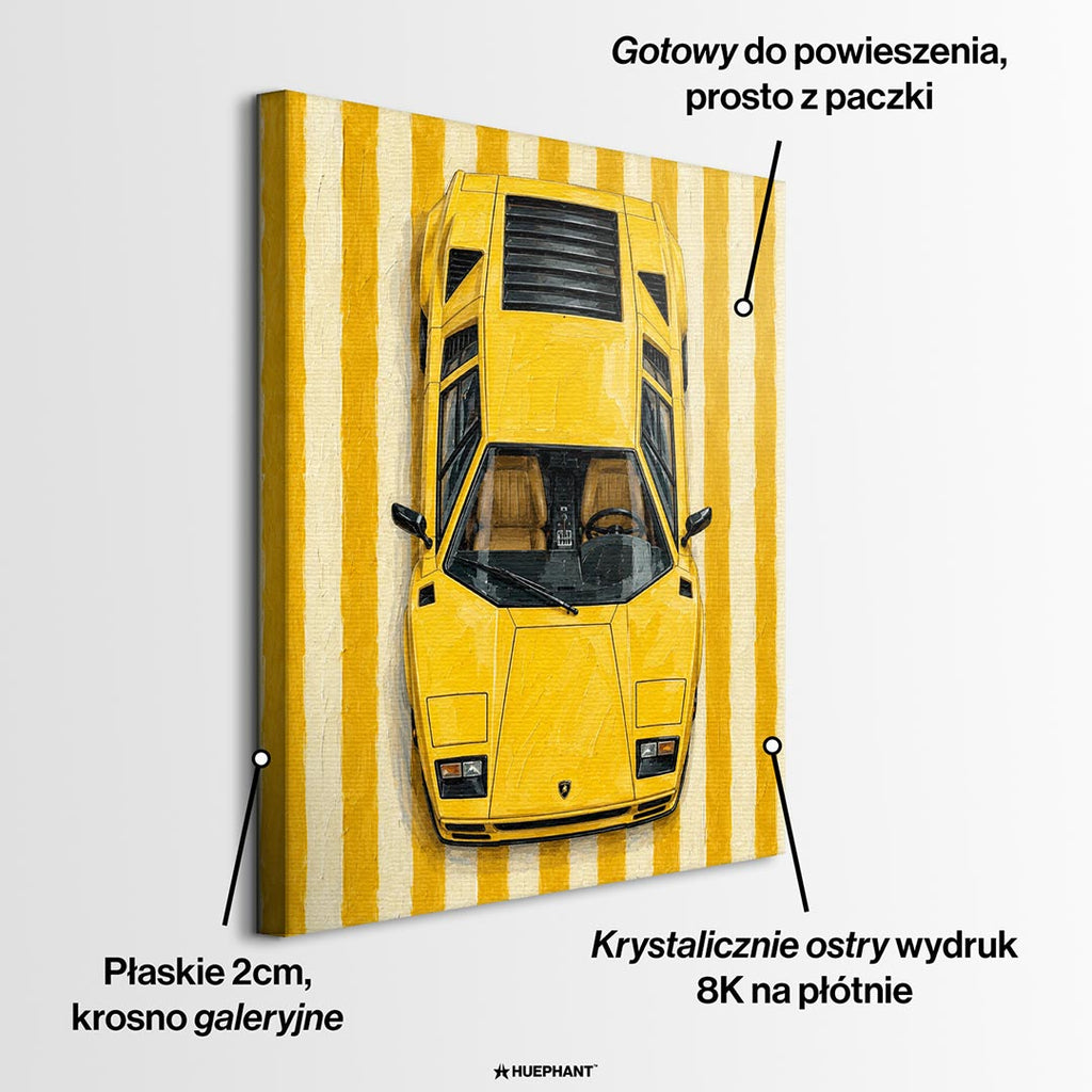 Obraz Golden Pulse – informacje o wykonaniu – Huephant