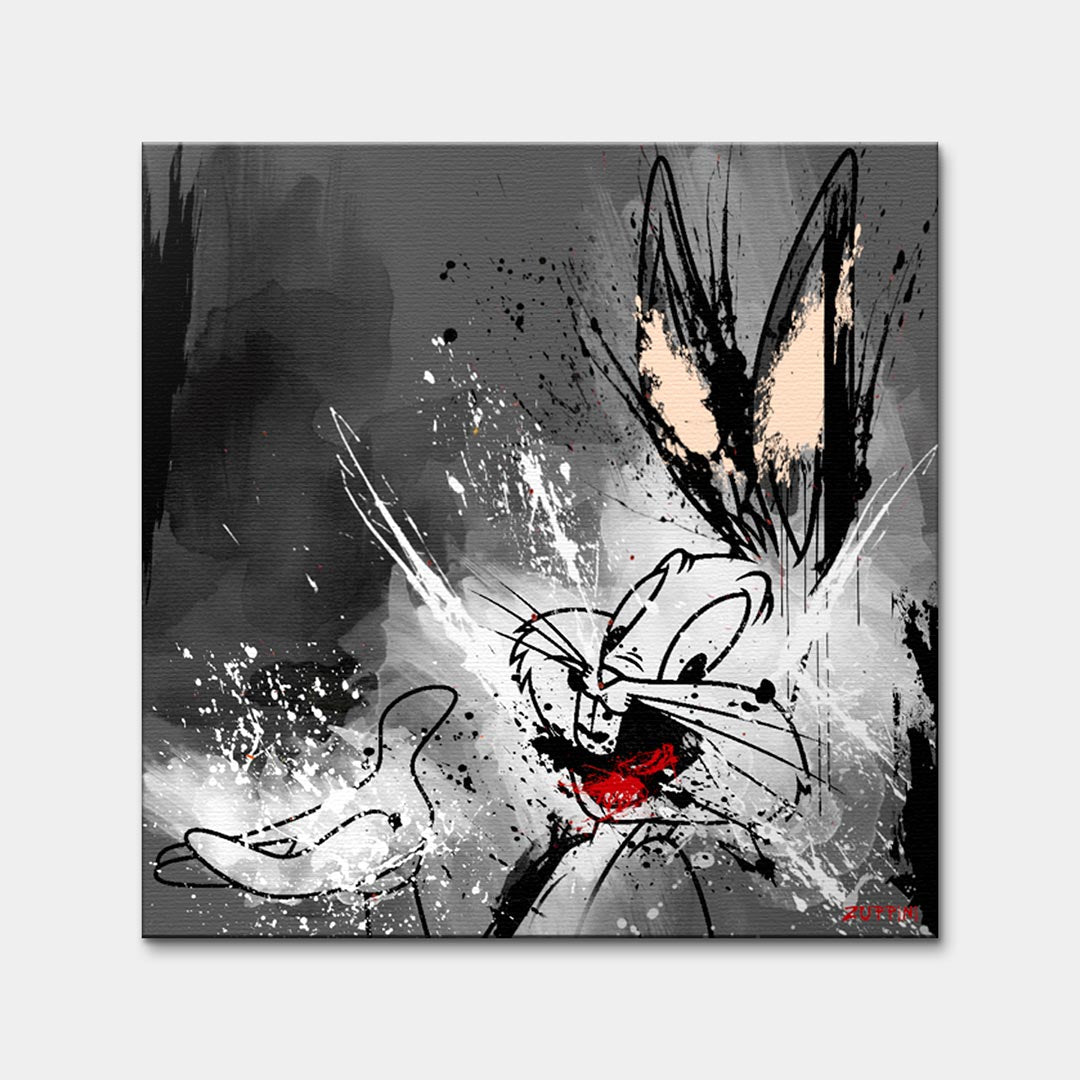 Grey Rabbit – Płótno – Bez ramy – Huephant