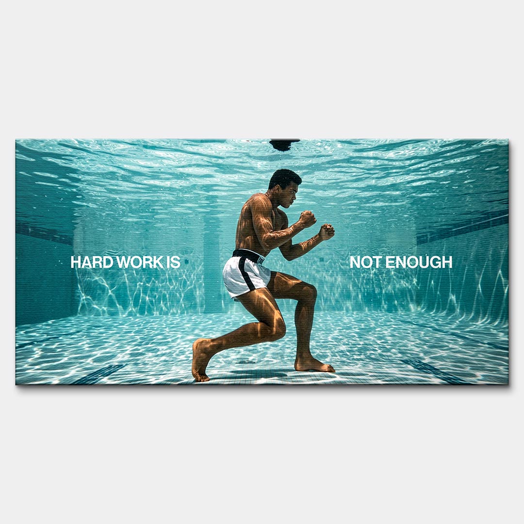 Obraz Hard Work Is Not Enough – Płótno – Bez ramy – Huephant