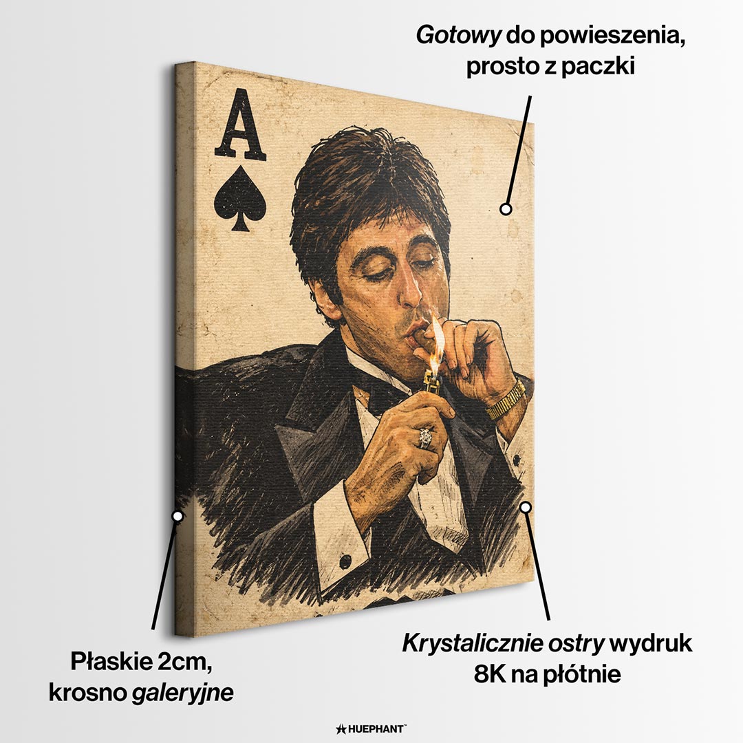 Obraz Hustler Card – informacje o wykonaniu – Huephant