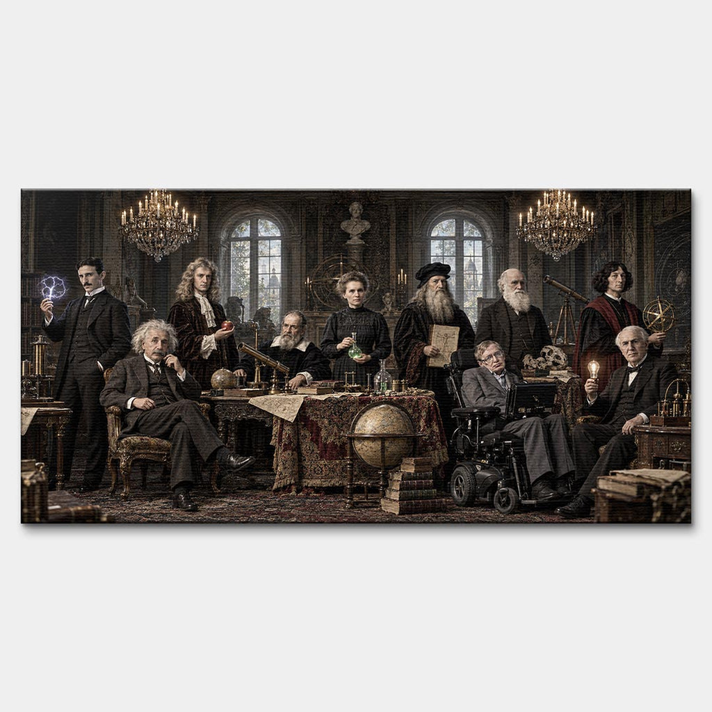 Obraz Icons of Science – Płótno – Bez ramy – Huephant