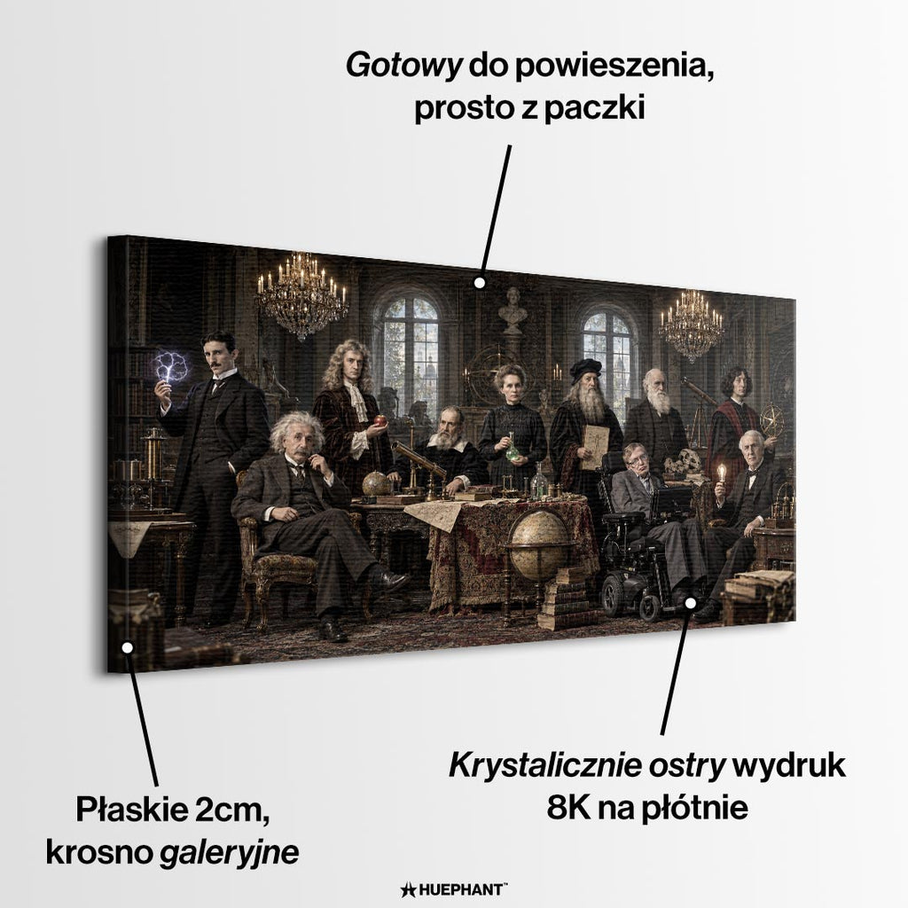 Obraz Icons of Science – informacje o wykonaniu – Huephant