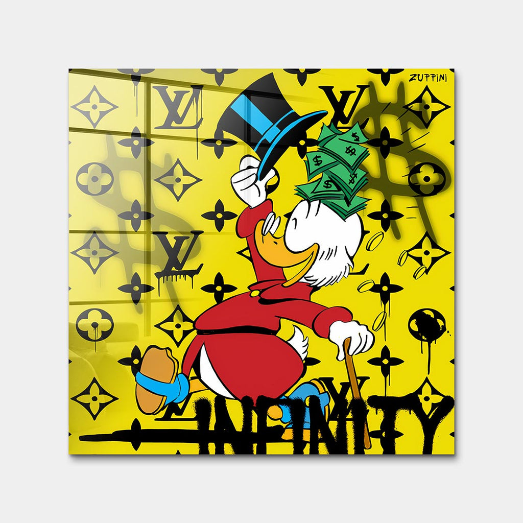 Infinity Duck – Szkło akrylowe – Bez ramy – Huephant