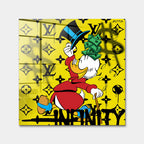 Infinity Duck – Szkło akrylowe – Bez ramy – Huephant