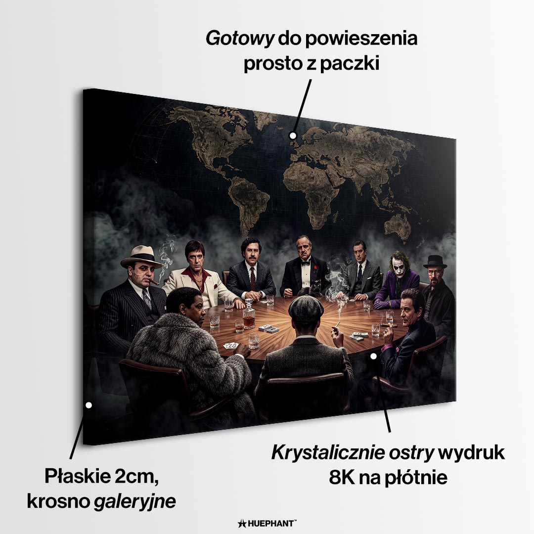 Obraz International Gangsters – informacje o wykonaniu – Huephant