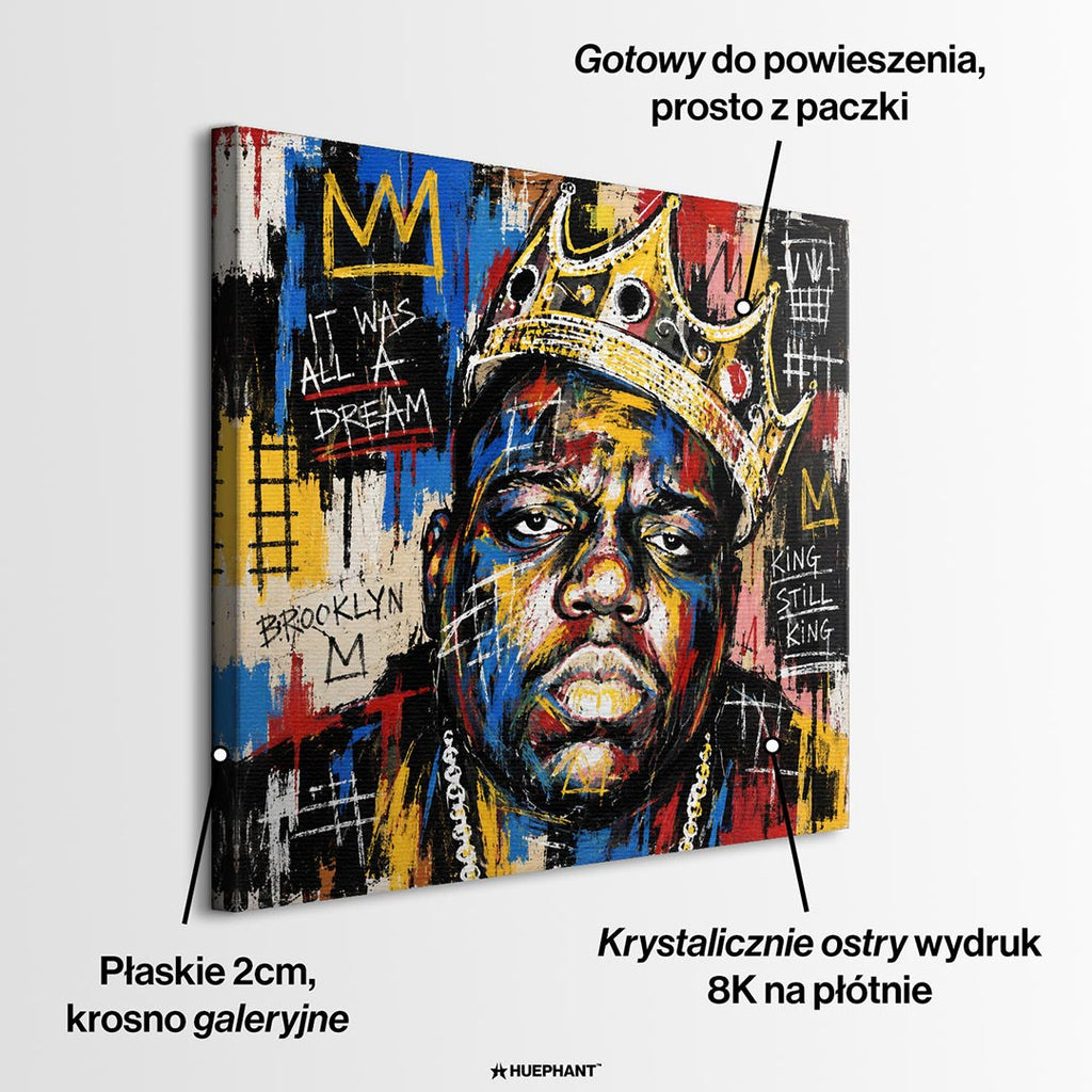 Obraz It Was All A Dream – informacje o wykonaniu – Huephant
