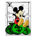 Jackpot Mouse – Płótno – Bez ramy – Huephant